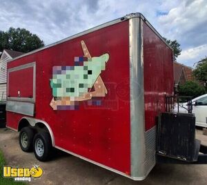 2018 8' x 16' Kitchen Food Concession Trailer with Pro Fire System