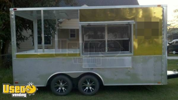 8.5' X 16' Food Concession Trailer with Porch