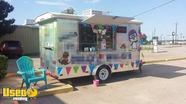 6' x 12' Shaved Ice Concession Trailer