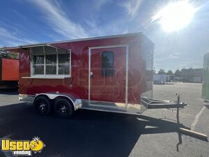 Custom Made To Order - 7' x 16' Quality Cargo Concession Trailer | New Mobile Vending Unit