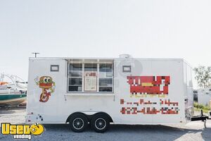 2025 8.5' x 20' Kitchen Food Concession Trailer with Pro-Fire System