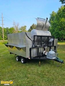 2005 16' Custom Dual Axle BBQ Catering Trailer w/ Smoker