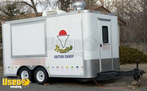 Loaded Shaved Ice Concession Trailer