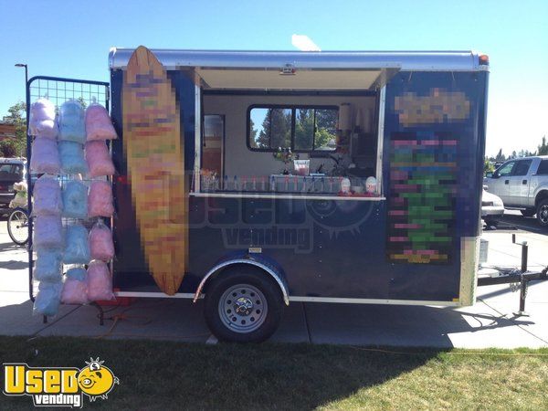 2014 - 7' x 10' Snowball & Cotton Candy Concession Trailer