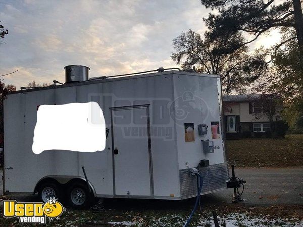 Ready for Business Used 2017 8' x 16' Food Concession Trailer