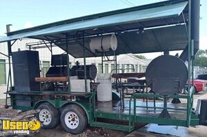 Used 2016 Barbecue Concession Trailer | Mobile Barbecue Unit Shape