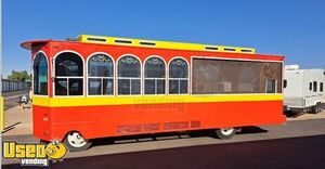 32' Chevrolet Trolley Bus Vintage Trolley Streetcar to Partial Food Truck  Cablecar  Conversion