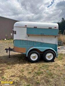 Vintage 1970 Horse Trailer Concession Conversion Mobile Beverage Unit
