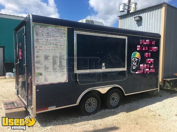 2018 - 8.5' x 16' Shaved Ice Concession Trailer