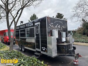 2019 8.5' x 20' Wood Fired Pizza Concession Trailer with HCD Insignia