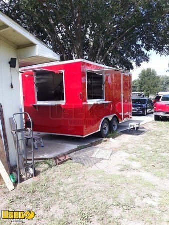 Brand NEW 2020 - 8.5' x 16' Snapper Sparkling Commercial Mobile Kitchen Food Concession Trailer