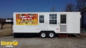 2010 - 8.5' x 23' Gooseneck Mobile Kitchen Food Concession Trailer