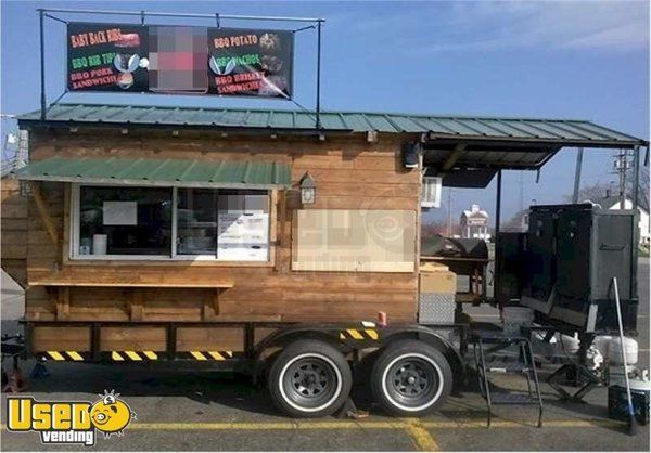 Used 2012 BBQ Trailer with Smoker Porch