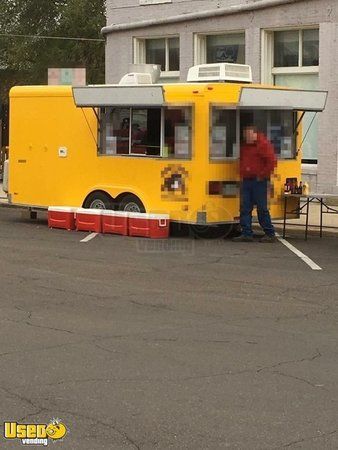 Pace American 8' x 16' Food Concession Trailer with a Chevrolet Step Van