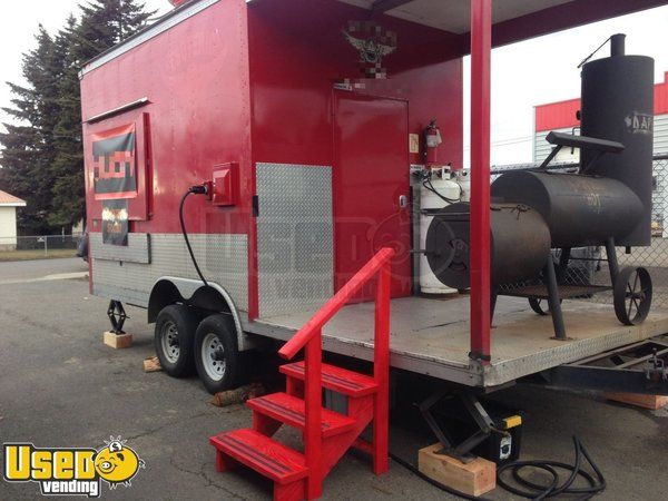 2013 - 8.6' x 23'  BBQ Pit Rig Food Concession Trailer with Porch