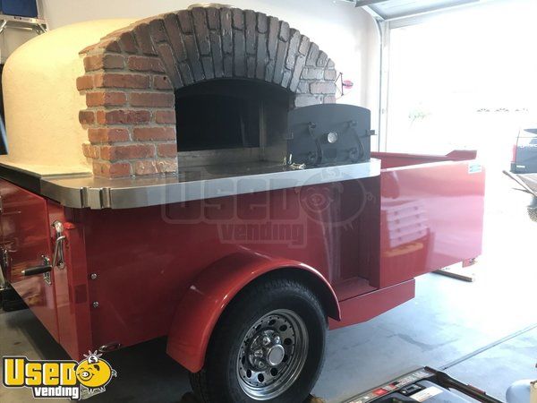 2018 6.6' x 13' Forno Bravo Wood-Fired Pizza Concession Trailer