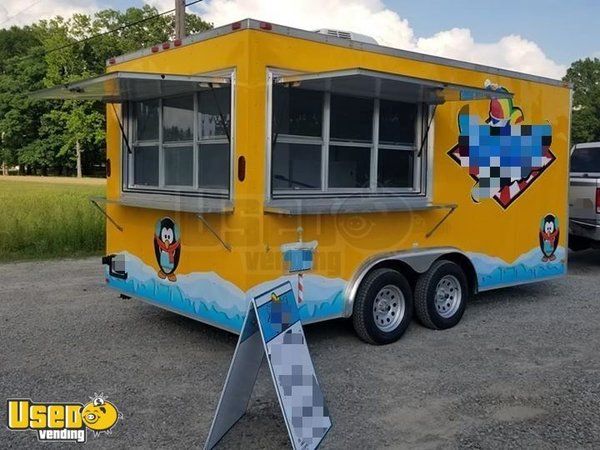 8' x 16' Shaved Ice Concession Trailer