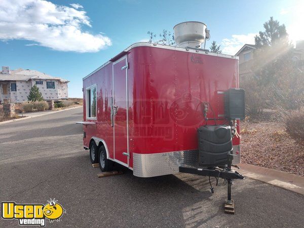 Loaded 2017 8.5' x 14' Starcraft Food Concession Trailer with Pro Fire System