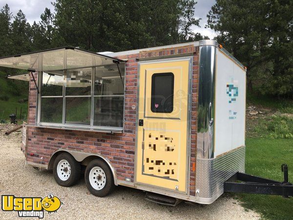 Used 2014 - 8' x 14' Street Food Vending Concession Trailer Minnesota