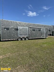 2006 48' Forest River 5th Wheel Trailer w/ Ole Hickory Rotisserie Wood Burning BBQ Pit