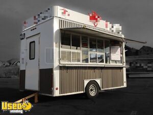 Used 2006 7' x 14' Food Concession Trailer / Mobile Kitchen Unit