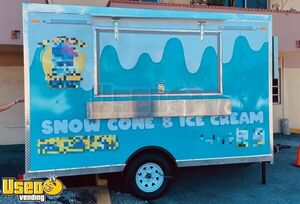 2022 - 8' x 12' Snowcone and Ice Cream Concession Trailer