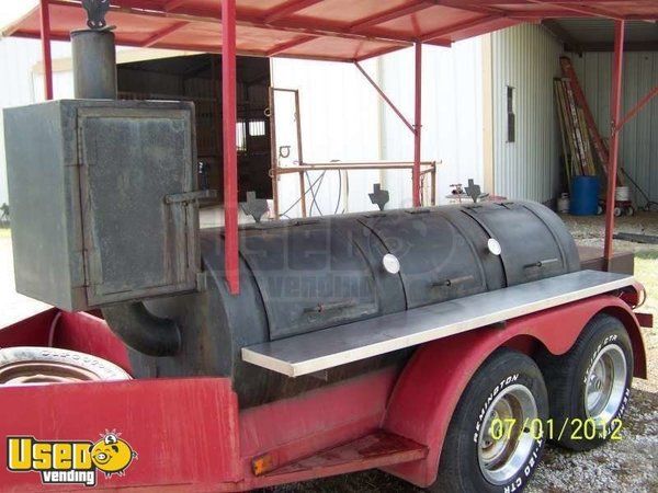 1985 - BBQ Smoker w/ 14' Trailer