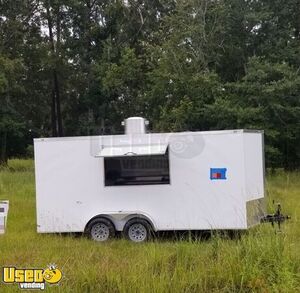 Brand New 2022 7' x 16' Commercial Kitchen Food Vending Concession Trailer