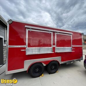 2022 8' x 16' Commercial Food Vending Trailer / Mobile Kitchen Concession Unit