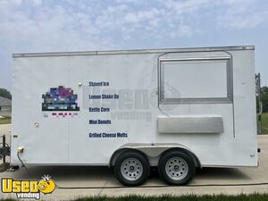 2018 Rock Solid Cargo 7' x 16' Fun Foods, Shaved Ice, Mini Donut, Kettle Corn Concession Trailer