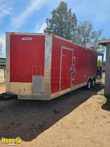 2014 24' Freedom Kitchen Food Trailer with Porch | Food Concession Trailer