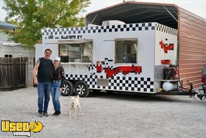 2018 8' x 18' Kitchen Food Concession Trailer with Pro-Fire System