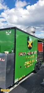 2025 Barbecue Kitchen Food Concession Vending Trailer with 8' Porch and Smoker