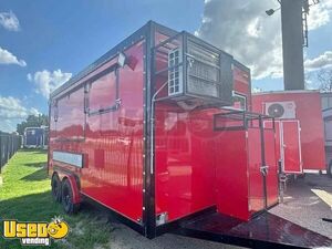 2025 8' x 16' Kitchen Food Concession Trailer with Fire Suppression System