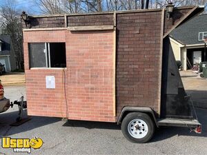 Barbecue Smoker Concession Trailer / Used Mobile Barbecue Unit