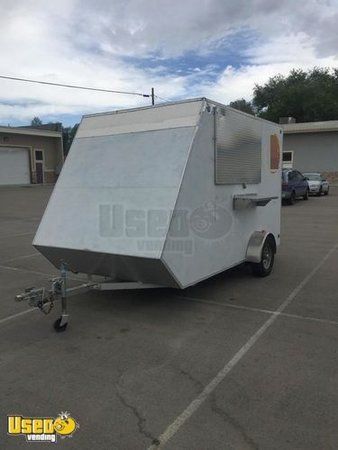 Lightweight 7' x 15' Street Food Concession Trailer / Used Mobile Food Vending Unit