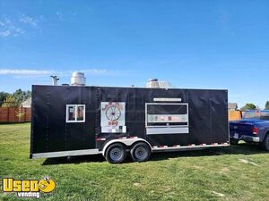 32' Barbecue Food Trailer | Food Concession Trailer with Bathroom