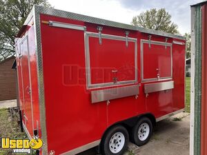 NEW - 2022 14' Kitchen Food Trailer with Fire Suppression System | Concession Trailer