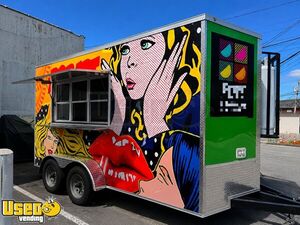 2025 7.5' x 16' Food Concession Trailer Mobile Kitchen Unit w/ Pro Fire System