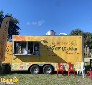 2022 8' x 16' Kitchen Food Concession Trailer with Fire Suppression System