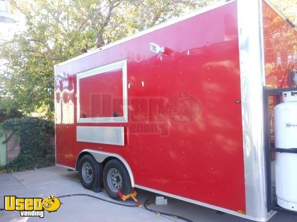 2015 - 8.5' x 16' Food Concession Trailer with Truck