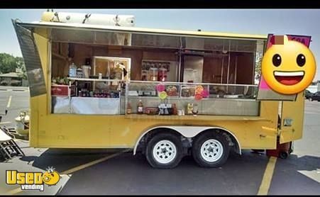 7' x 17' Food / Hot Dog Concession Trailer