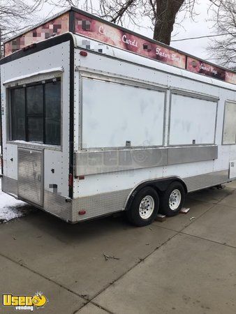 Ready for Service 2001 - 18' Mobile Kitchen Food Concession Trailer