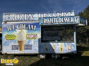 Carnival-Style 8' x 16' State Fair Soft Serve Ice Cream Concession Trailer