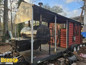 2005 8.5' x 24' Barbecue Food Concession Trailer Mobile Cabin Smoker