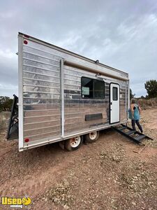 1968 8' x 16' Solar Powered Kitchen Food Concession Trailer