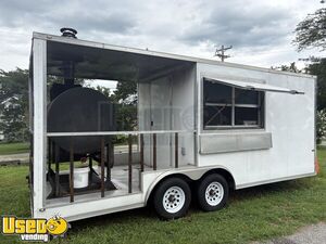 2018 12' Barbecue Food Concession Trailer with Fire Suppression System & Porch