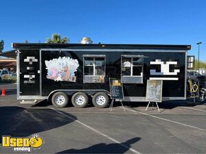 2022 Kitchen Food Concession Trailer with Porch + Pro Fire System