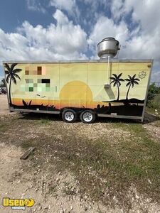Like New - 2022 7.5' x 20' Kitchen Food Trailer with Fire Suppression System