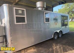 2018 - 8.5' x 24' Food Concession Trailer with Porch / Used Mobile Kitchen